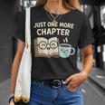 Just One More Chapter Book Lover Reading Coffee Kawaii T-Shirt Gifts for Her