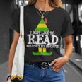 I Just Like To Read READING ELF Book Love Christmas Holiday T-Shirt Gifts for Her