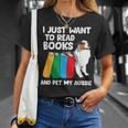 I Just Want To Read Books And Pet My Aussie T-Shirt Gifts for Her