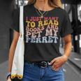 I Just Want To Read Books And Pet My Ferret Pet Lover T-Shirt Gifts for Her I Just Want To Read Books And Pet My Ferret Pet Lover T-Shirt Gifts for Her