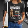 I Just Want To Read Books And Pet My Golden Retriever Dog Men Women Girls Kids T-Shirt Gifts for Her I Just Want To Read Books And Pet My Golden Retriever Dog Men Women Girls Kids T-Shirt Gifts for Her