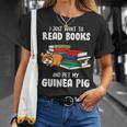 I Just Want To Read Books And Pet My Guinea Pig Reading T-Shirt Gifts for Her