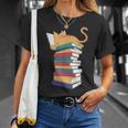 Kawaii Cat Lover Reading Books Librarian Humor Tee T-Shirt Gifts for Her Kawaii Cat Lover Reading Books Librarian Humor Tee T-Shirt Gifts for Her
