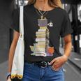 Kawaii Cats Books Coffee T-Shirt Gifts for Her Kawaii Cats Books Coffee T-Shirt Gifts for Her