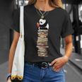 Kawaii Reading Books And Tea Panda T-Shirt Gifts for Her