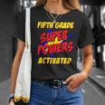 Kids Fifth Grade Superpower Superhero Comic Book First Day School T-Shirt Gifts for Her