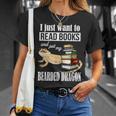 Kids Tiny Dinosaur Read Books & Pet My Bearded Dragon Lover T-Shirt Gifts for Her
