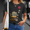Kittens Cats Tea Books And Balloon T-Shirt Gifts for Her Kittens Cats Tea Books And Balloon T-Shirt Gifts for Her