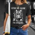 Leave Me Alone I'm Reading Nerdy Cat Drink Coffee Read Book For Men Women T-Shirt Gifts for Her Leave Me Alone I'm Reading Nerdy Cat Drink Coffee Read Book For Men Women T-Shirt Gifts for Her