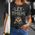 Let Them Book Reading Books Bookworm Bibliophile T-Shirt Gifts for Her