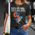 Let's Eat Kids Punctuation Saves Books Grammar T-Shirt Gifts for Her