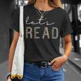 Let's Read Book Nerd Reading Book Lover Librarian Teacher T-Shirt Gifts for Her