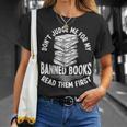 Librarian Banned Book List Banned Book Set Book Lover T-Shirt Gifts for Her