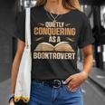 Librarian Book Reader Booktrovert Reading T-Shirt Gifts for Her