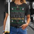 Librarian Books Reading Ugly Christmas Sweaters T-Shirt Gifts for Her