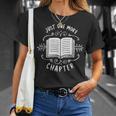 Librarian Just One More Chapter Bookish Cute Book Reading T-Shirt Gifts for Her