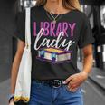 Librarian Library Reading Bookworm Books T-Shirt Gifts for Her