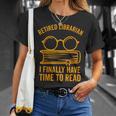 Librarian Retirement Library Books Lovers T-Shirt Gifts for Her