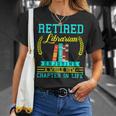 Librarian Retirement Retired Book Coworker Former 2025 T-Shirt Gifts for Her