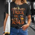 Librarian Trick Or Read Library Event Halloween Book Lovers T-Shirt Gifts for Her