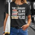The Library Is My Happy Place Book Lover Tshirt T-Shirt Gifts for Her The Library Is My Happy Place Book Lover Tshirt T-Shirt Gifts for Her