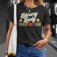 Library Lady School Librarian Cataloger Books Book Lover T-Shirt Gifts for Her