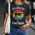 Life Is Better With Comic Books Vintage Comics Book T-Shirt Gifts for Her