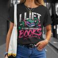 I Lift So I Can Carry More Books Reading Reader Workout Gym T-Shirt Gifts for Her