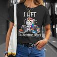 Lifting To Hold More Books Deadlift Unicorn Reader Workout T-Shirt Gifts for Her