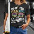 Most Likely To Read Books All Summer Reading T-Shirt Gifts for Her