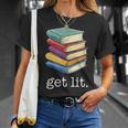 Get Lit Reading Book T-Shirt Gifts for Her