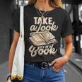 Take a Look It's In a Book Author History Reading T-Shirt Gifts for Her