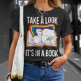 Take A Look It's In A Book Rainbow Bookworm And Book Lover T-Shirt Gifts for Her