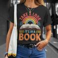 Take A Look It's In A Book Retro Reading Book Lover T-Shirt Gifts for Her Take A Look It's In A Book Retro Reading Book Lover T-Shirt Gifts for Her