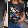 Take A Look Its In A Book Street Art Team Bookworm Librarian T-Shirt Gifts for Her