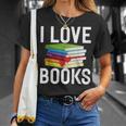 I Love Books Librarian T-Shirt Gifts for Her I Love Books Librarian T-Shirt Gifts for Her