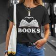 I Love Books Shirt T-Shirt Gifts for Her