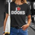I Love Books T-Shirt Gifts for Her