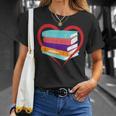 I Love Reading Book Heart Love Books Library T-Shirt Gifts for Her I Love Reading Book Heart Love Books Library T-Shirt Gifts for Her