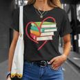 I Love Reading Heart Love Books TShirt Library Bookworm T-Shirt Gifts for Her I Love Reading Heart Love Books TShirt Library Bookworm T-Shirt Gifts for Her