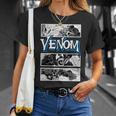 Marvel Venom Comic Book Illustrations Panel Graphic T-Shirt T-Shirt Gifts for Her