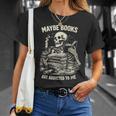 Maybe Books Are Addicted To Me Skeleton Reader Retro T-Shirt Gifts for Her