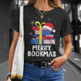 Merry Bookmas Christmas Bookworm Xmas Book Lover Reading T-Shirt Gifts for Her Merry Bookmas Christmas Bookworm Xmas Book Lover Reading T-Shirt Gifts for Her