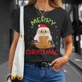 Merry Christmas Book Reading Santa Claus Xmas Book Reader T-Shirt Gifts for Her