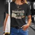 Wordsmith At Work Vintage Writer & Author Pen Book Lover T-Shirt Gifts for Her Wordsmith At Work Vintage Writer & Author Pen Book Lover T-Shirt Gifts for Her