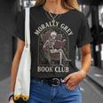Morally Grey Book Club Skeleton Romantasy Reader T-Shirt Gifts for Her Morally Grey Book Club Skeleton Romantasy Reader T-Shirt Gifts for Her