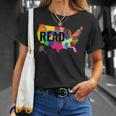 National Read America Shirt United States Read Books T-Shirt Gifts for Her