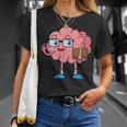 Nerd Brain With Book And Glasses T-Shirt Gifts for Her