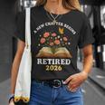 A New Chapter Begins Retired 2026 Floral Book Butterfly Tee T-Shirt Gifts for Her A New Chapter Begins Retired 2026 Floral Book Butterfly Tee T-Shirt Gifts for Her