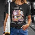 I Have No Shelf Control Ghost Reading Books Pun T-Shirt Gifts for Her I Have No Shelf Control Ghost Reading Books Pun T-Shirt Gifts for Her